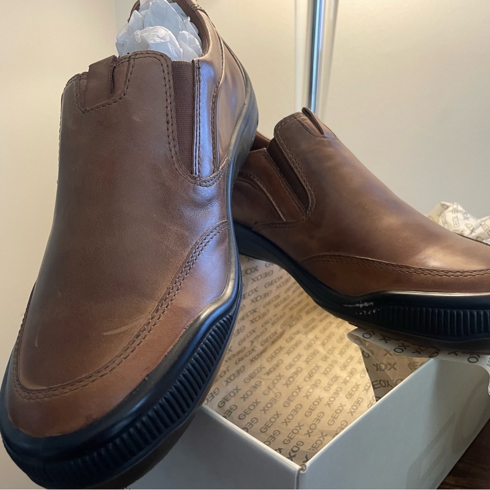 GEOX Johnny Leather Slips On